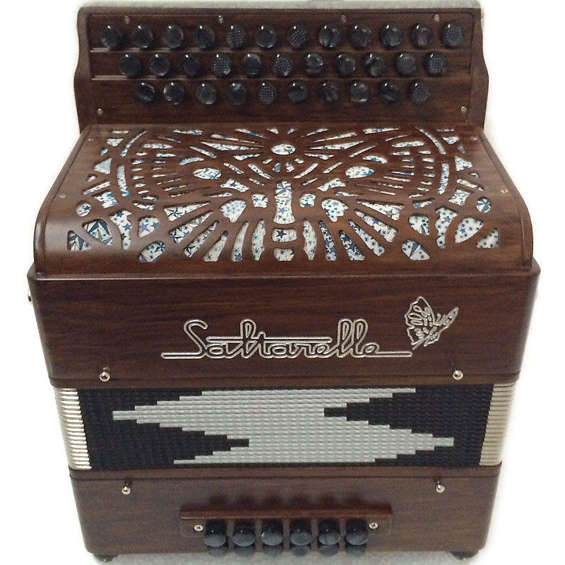 Diatonic accordion Walnut Etincelle