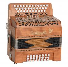 kobe accordéon diatonique en bois fermé